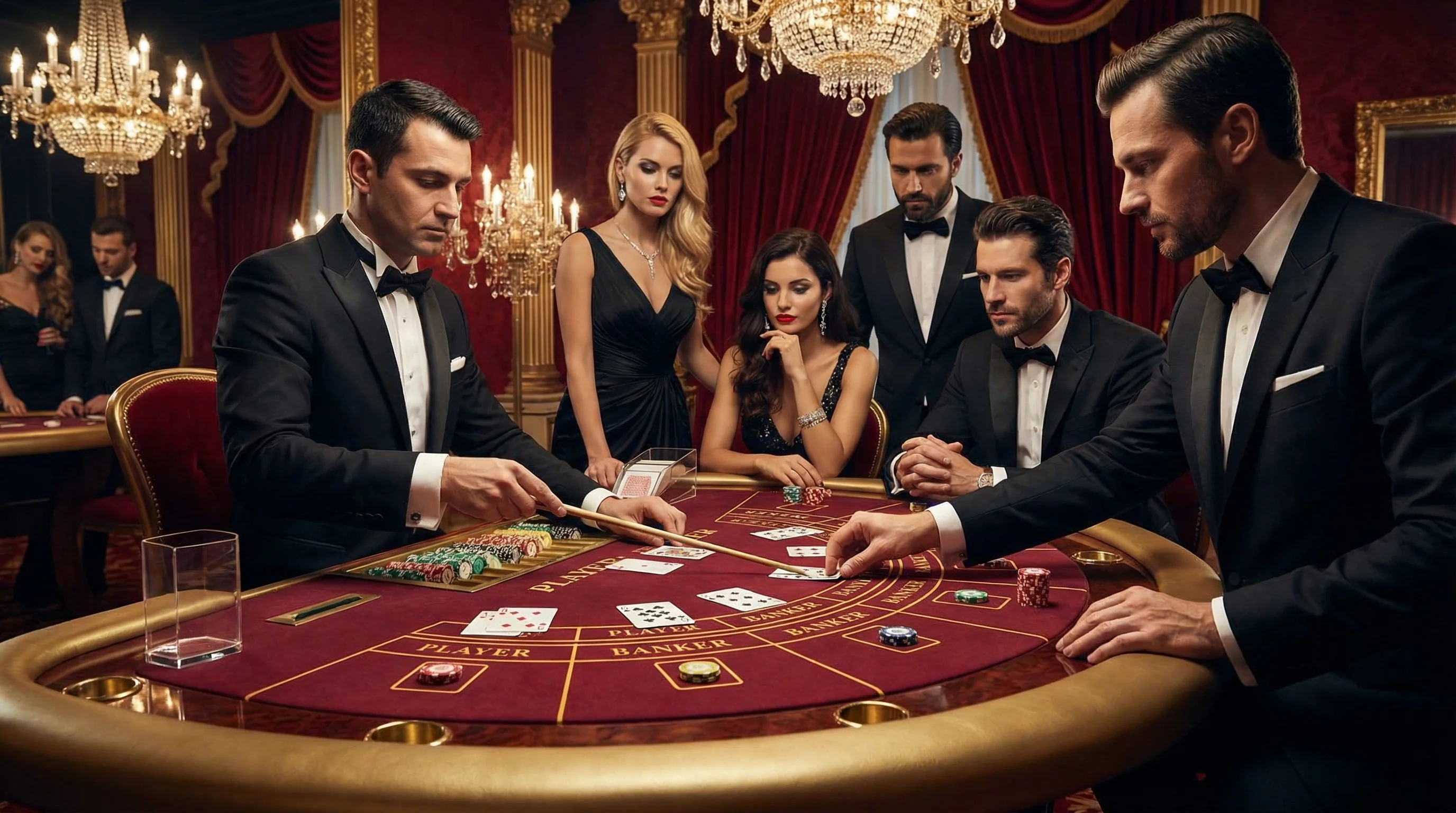 Mesa de Bacará online no cassino 10bet